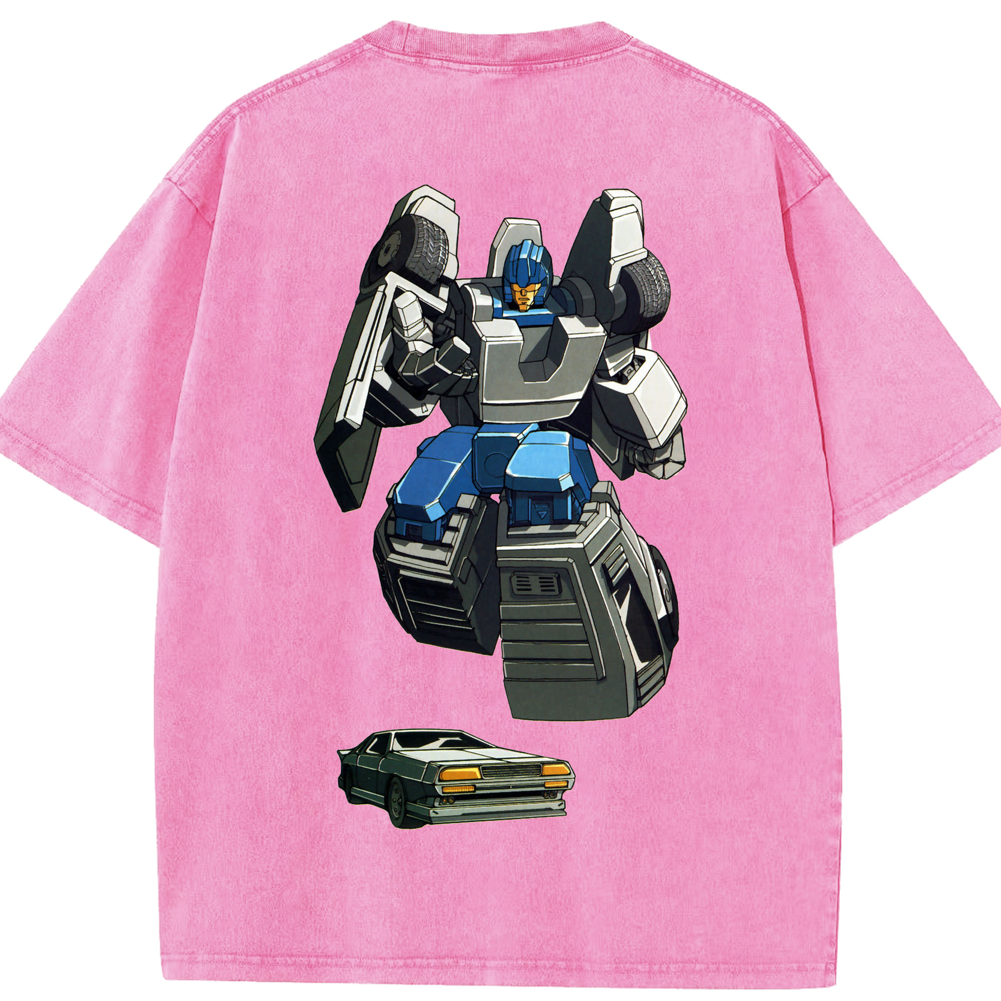 （画像用）  綿100% ヴィンテージ風 半袖Tシャツ（背面プリント）